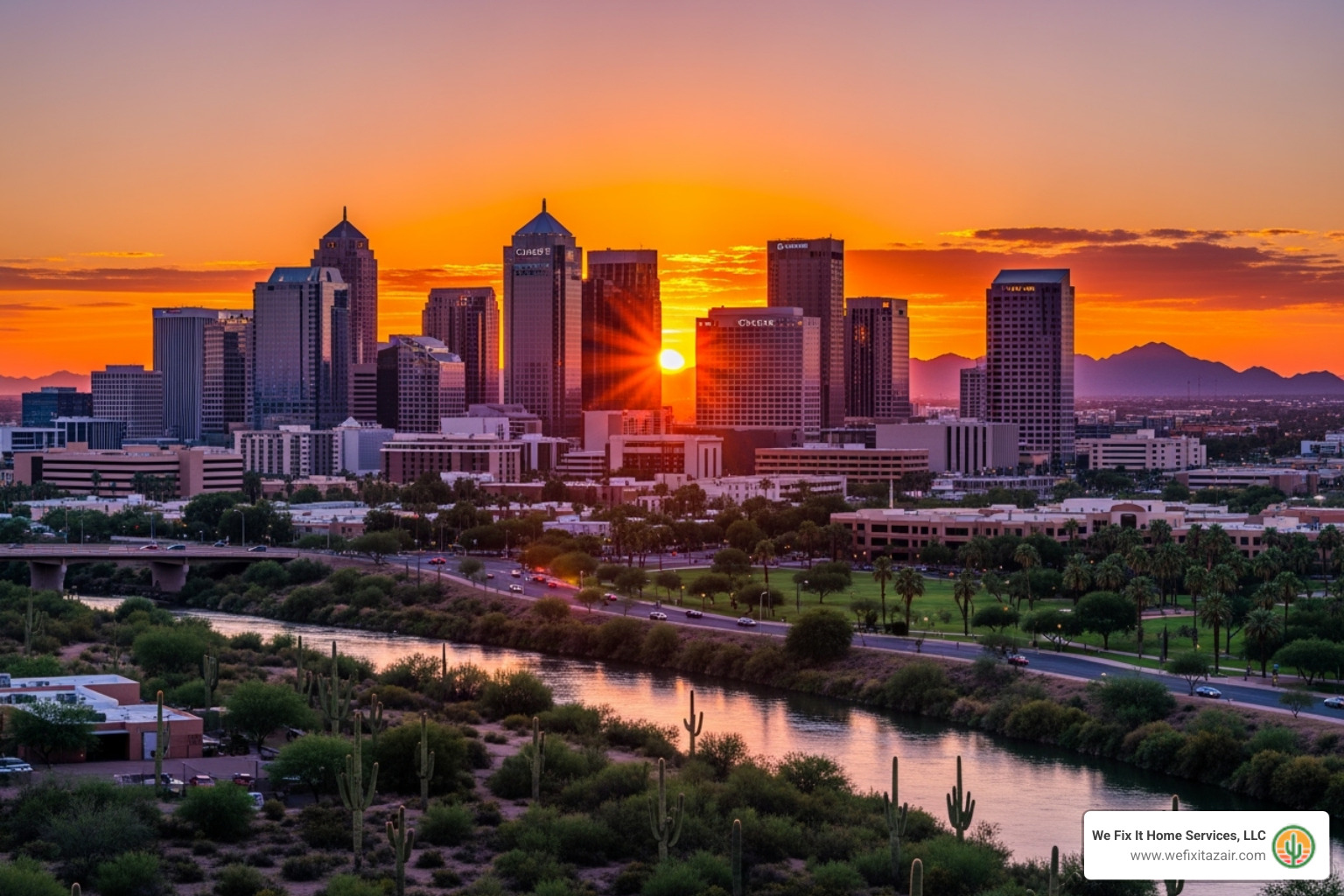 Phoenix skyline - AC maintenance Phoenix