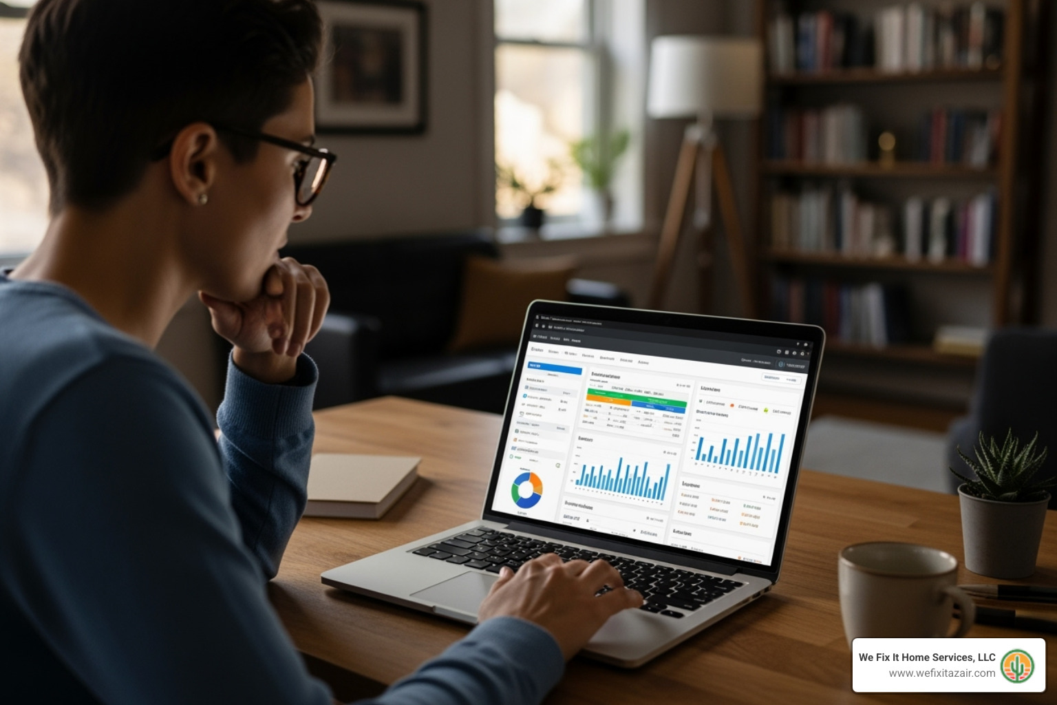 A person reviewing financing options on a laptop - hvac financing options phoenix az A person reviewing financing options on a laptop - hvac financing options phoenix az
