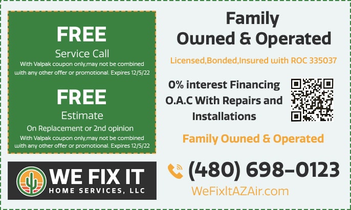 HVAC Promotions In San Tan Valley, AZ | We Fix It Home Services
